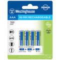 Westinghouse Always Ready AAA Ni-Mh 350mah Solar Rechargeable 4pk