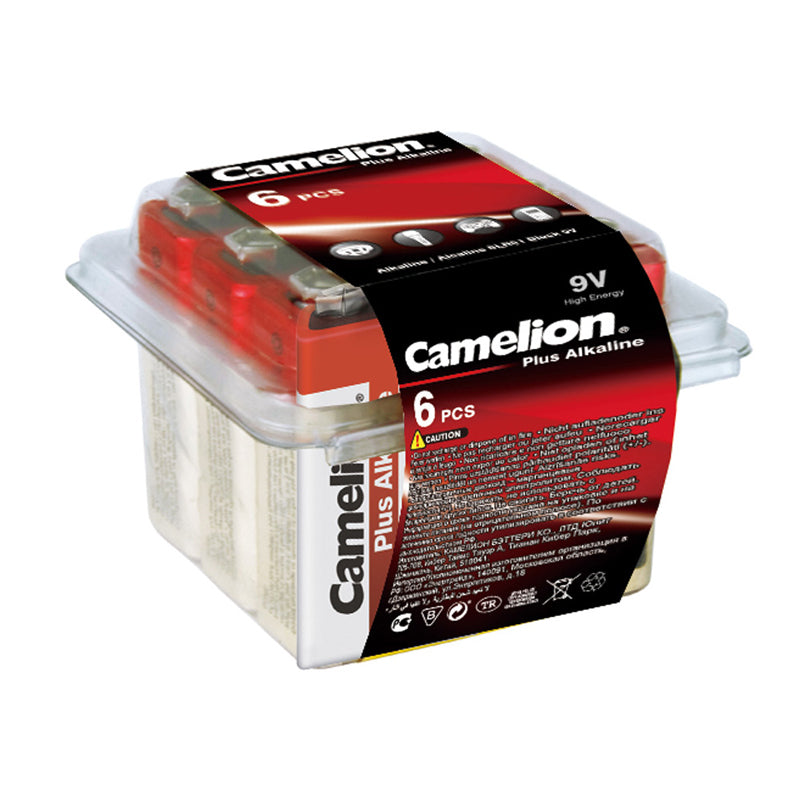Alkaline 9 Volt Battery 6 Pack