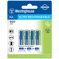 Westinghouse Always Ready AA Ni-Mh 800mah Rechargeable 4 Pack