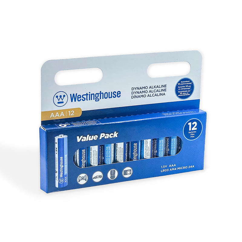 Westinghouse Dynamo Alkaline AAA Hangable 12-Pack