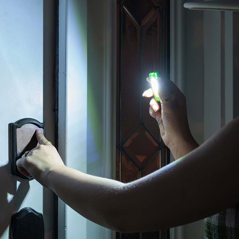Micron Keyring Flashlight With COB LED Light - 12 PC Display