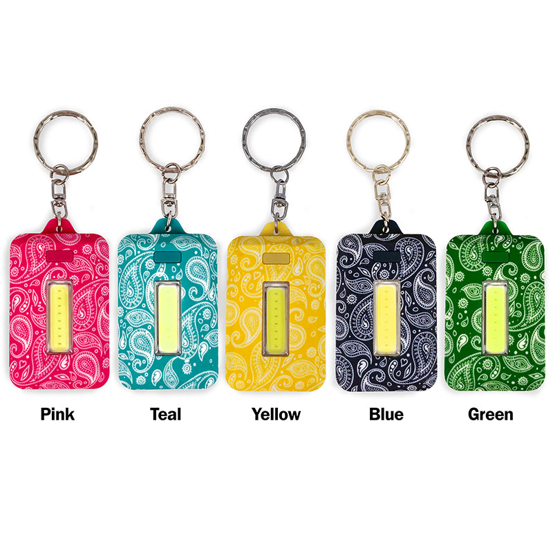 Fashion Micron COB LED Keyring Flashlight