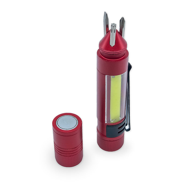 Flipo Multi-Tool COB LED Task Light With Screwdriver Set - 12 PC Display