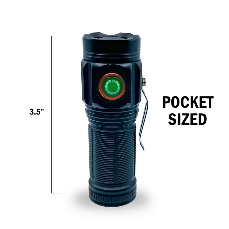 Flipo Tactical 1500 Lumen Mini Flashlight | 8PC Display