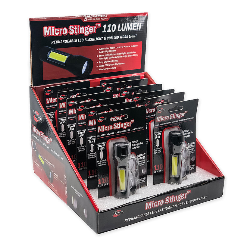 Flipo Micro Tactical Work Light & Flashlight| 12-Piece Display