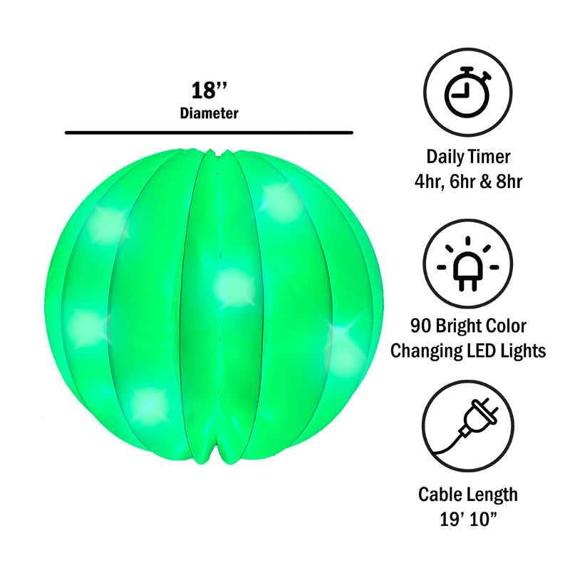 Twinklers™ Orb | 18" Indoor & Outdoor Foldable Lighted Orb