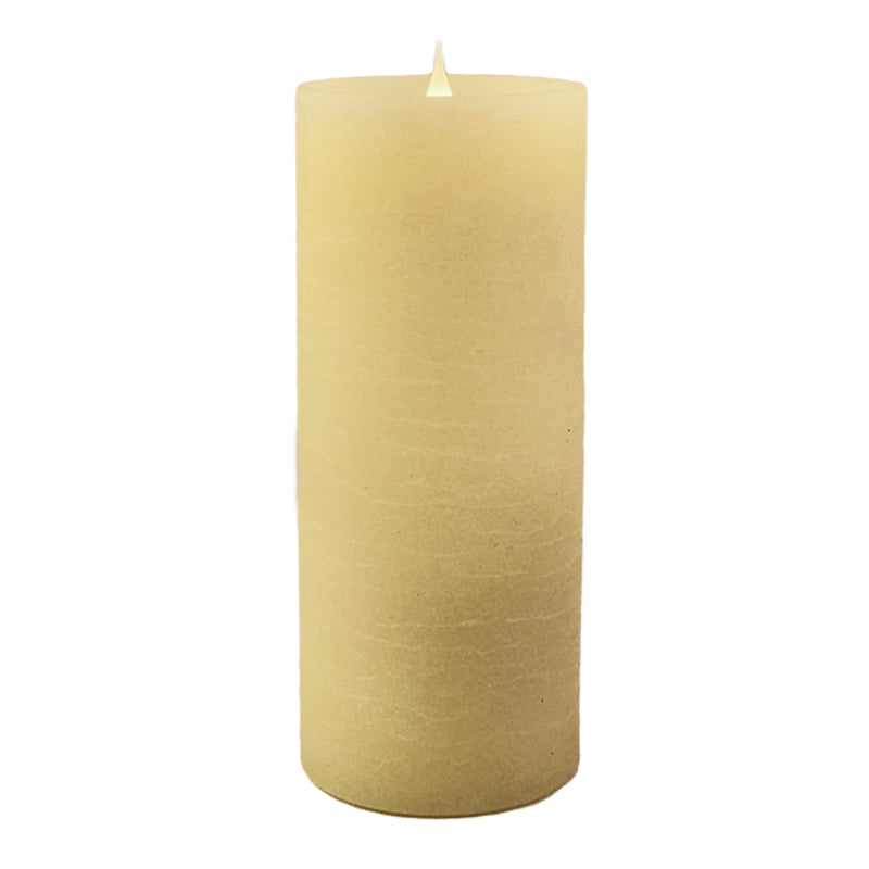 Solaré Distressed 3D Virtual Flame 3x7 Wax Candle