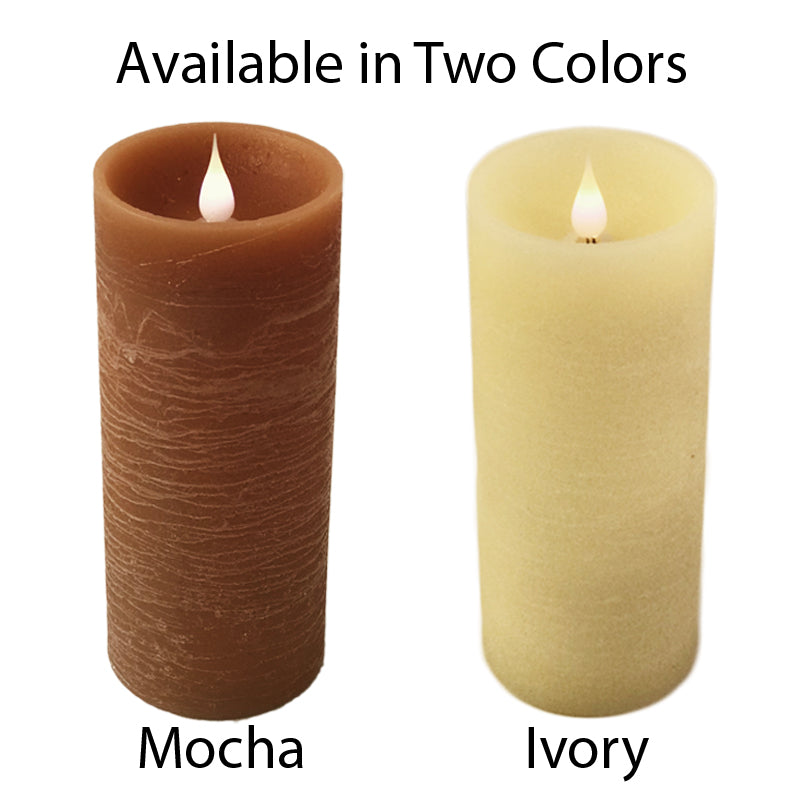 Solaré Distressed 3D Virtual Flame 3x7 Wax Candle