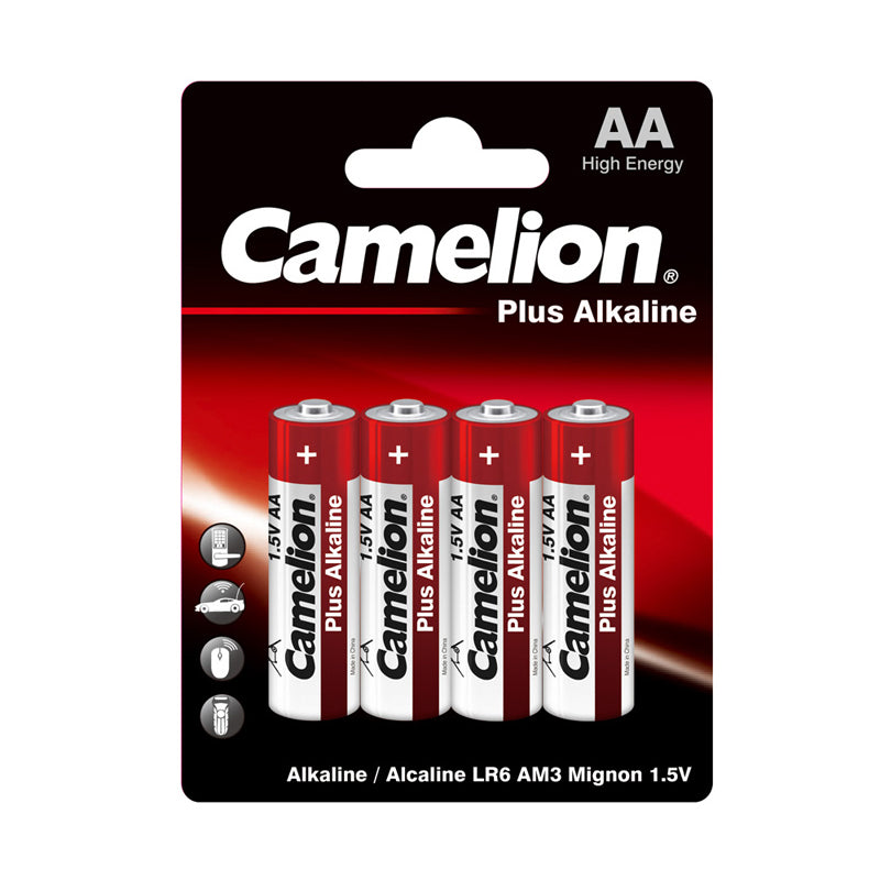 AA Alkaline Batteries 4 Pack Blister Pack