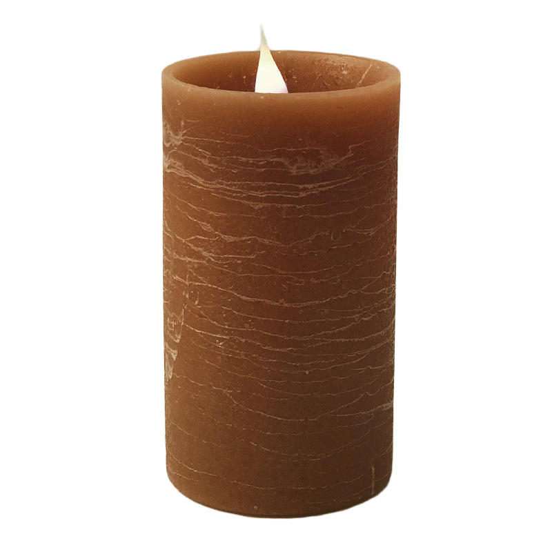 Solaré Distressed 3D Virtual Flame 3x5 Wax Candle