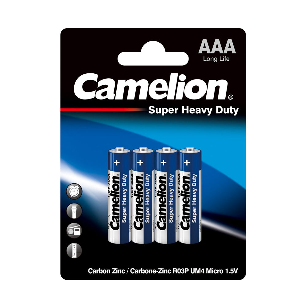 AAA Super Heavy Duty Batteries 4 Pack