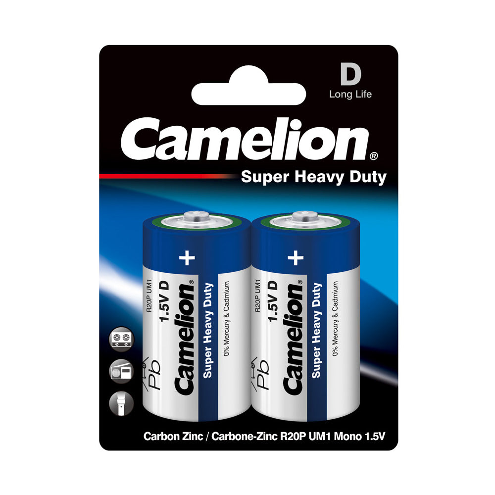 D Super Heavy Duty Battery 2 Pack