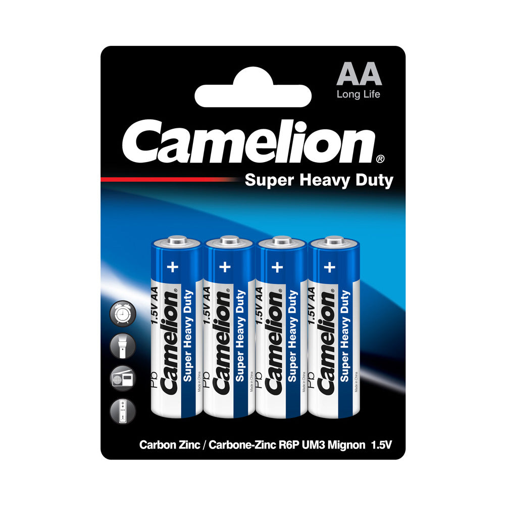 AA Super Heavy Duty Batteries 4 Pack