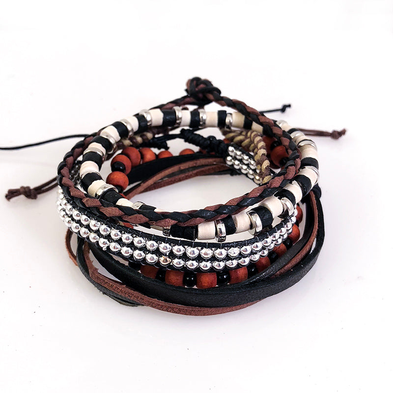 Balinese Tribal Evolution Beaded Bracelet Set - 36 PC Display