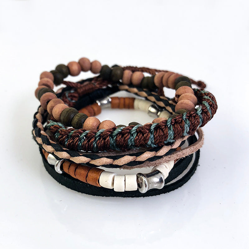 Balinese Tribal Evolution Beaded Bracelet Set - 36 PC Display