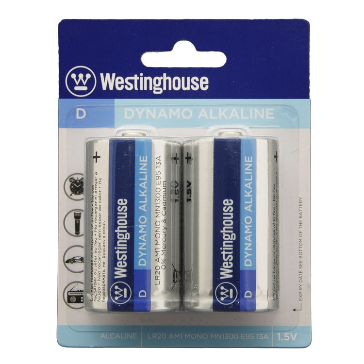 Westinghouse Dynamo Alkaline D 2-Pack