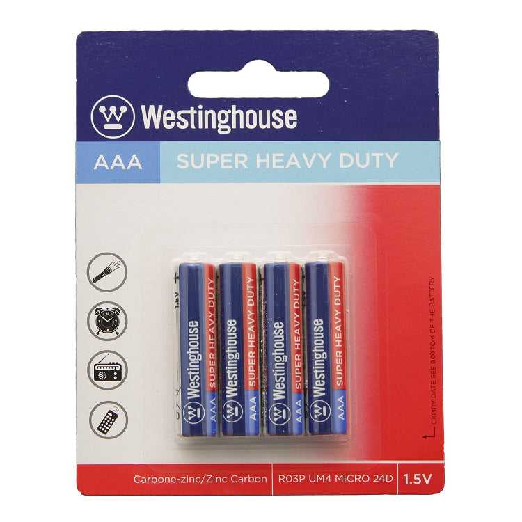 Westinghouse AAA Super Heavy Duty 4 Pack