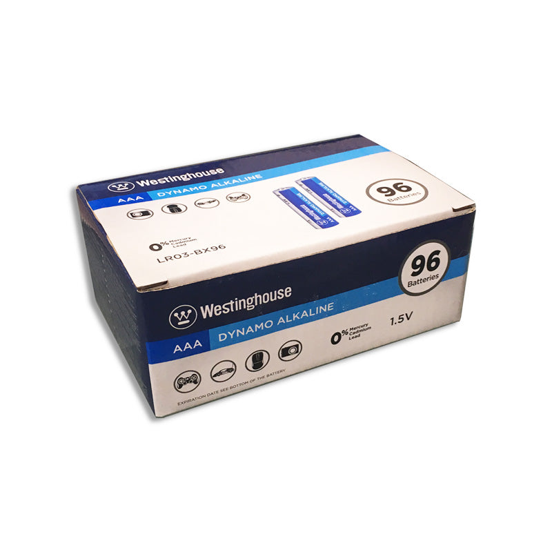 Westinghouse AAA Dynamo Alkaline Retail Box of 96
