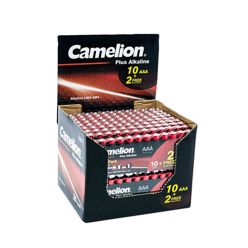 Camelion AAA Alkaline 10pk + 2 Bonus - 20 Pack Display