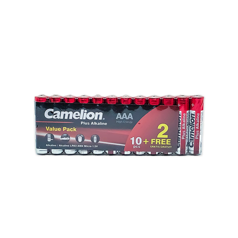 Camelion AAA Alkaline 10pk + 2 Bonus - 20 Pack Display