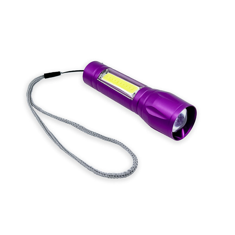 Flipo Micro Tactical Rechargeable LED Flashlight & COB LED Work Light | Multi Style 12-Piece Display