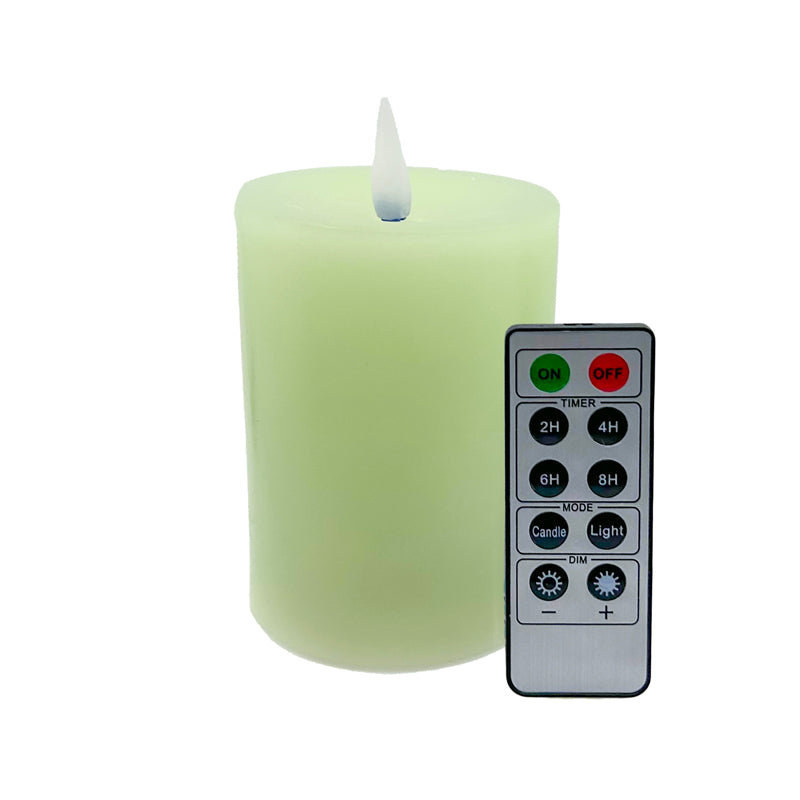 Pacific Accents Flameless Elite Collection - 4" Spring Wax Pillars