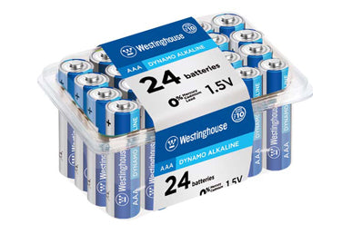 Westinghouse Dynamo Alkaline AAA 24 Pack Plastic Tub