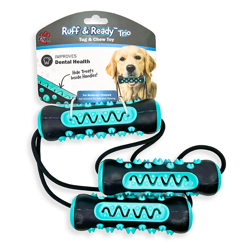 Ruff & Ready Trio™ Chew & Tug Toy