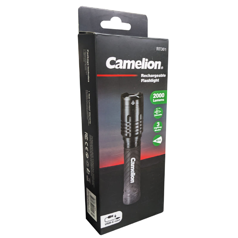 Camelion RT301 34W COB 2000LM Rechargeable Flashlight